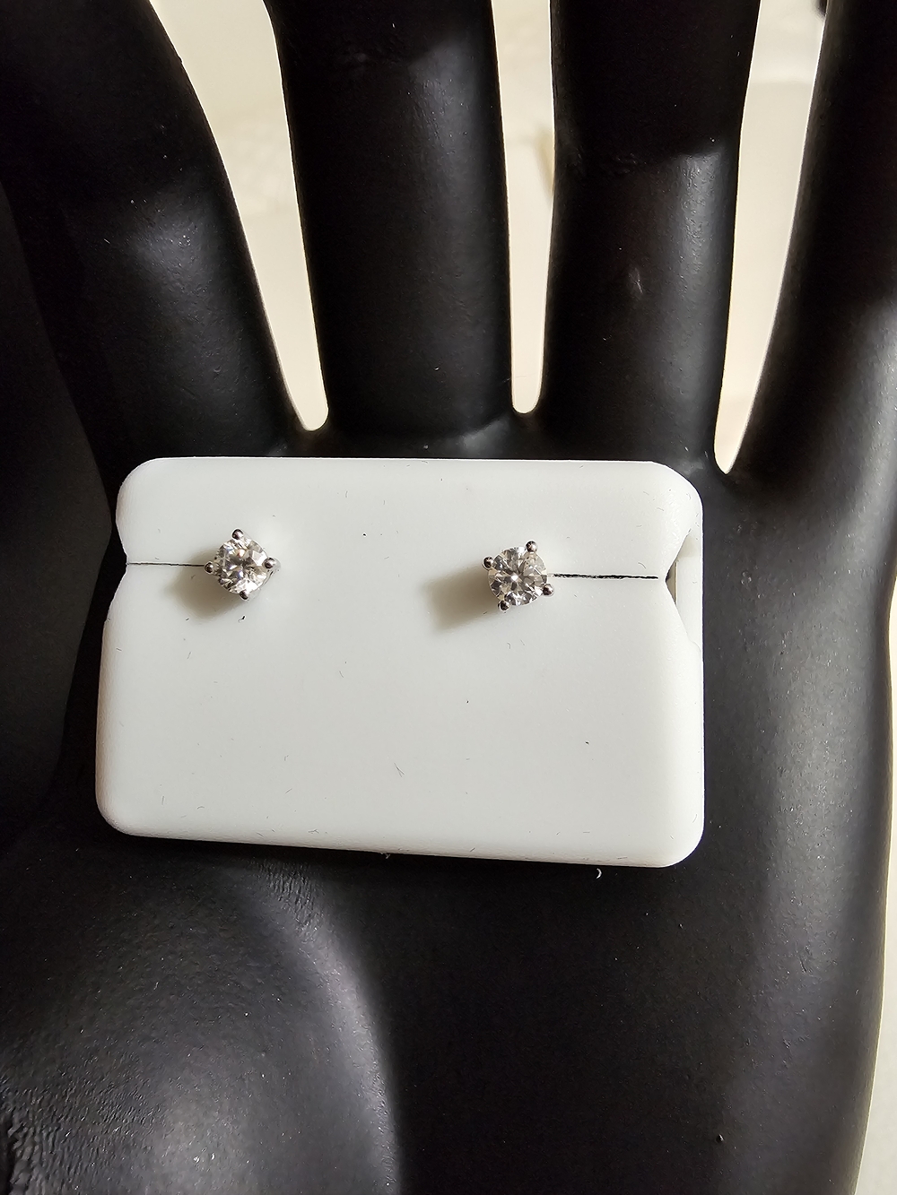 925 Sterling Silver Moissanite Stud Earrings
